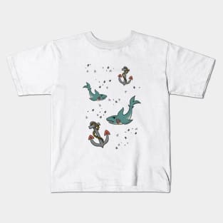 Sharks + Anchors Kids T-Shirt